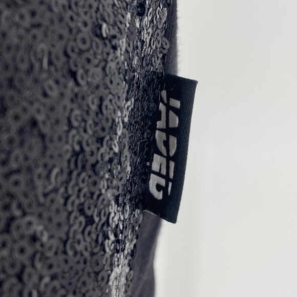 Jaded London Black & White Sequin Oversized T Shirt Punk Indie Sleeze - Picture 6 of 11